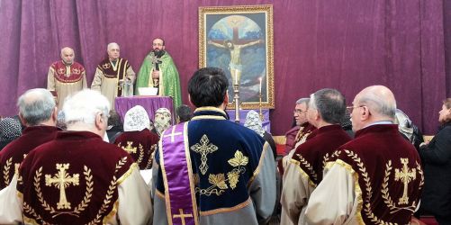 Դրուագ մը արարողութենէն (Լուսանկարը՝ եկեղեցիէն)