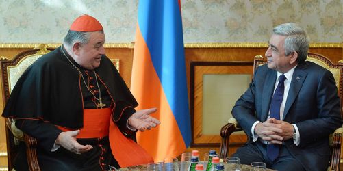 Սերժ Սարգսեան կարտինալին հետ